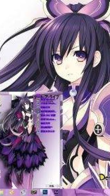 约会大作战 win7主题夜刀神十香