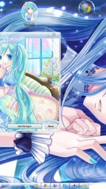 【win7主题】初音未来/Hatsune Miku Blue