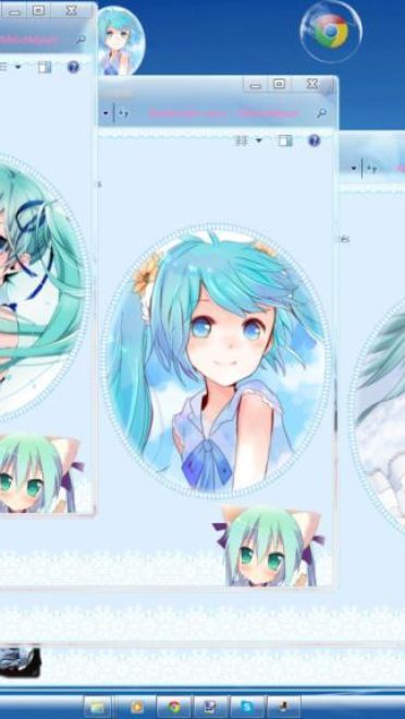 【win7主题】初音未来/Hatsune Miku Blue