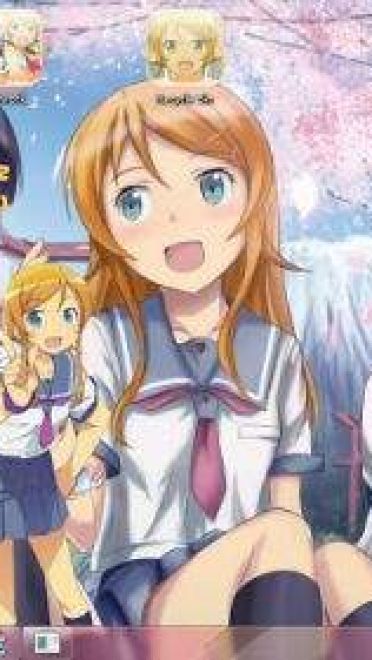 我的妹妹哪有那么可爱win7主题