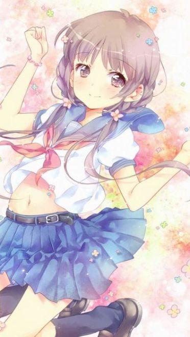 青春洋溢 手机壁纸 飘扬的裙摆