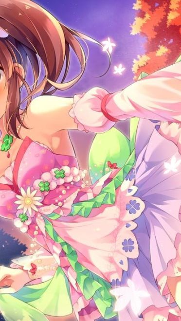 缤纷的色彩 桌面壁纸 可爱萝莉风