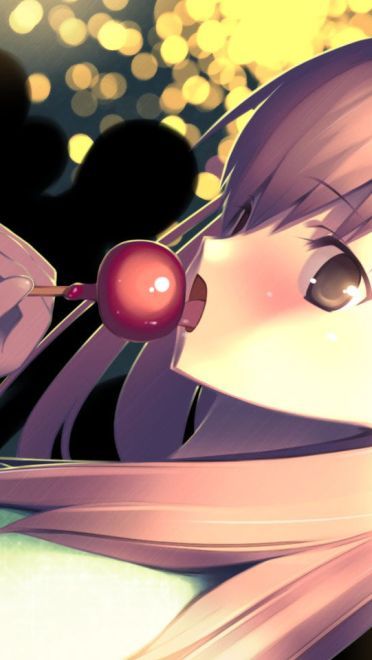 动漫里的吃货妹 桌面壁纸