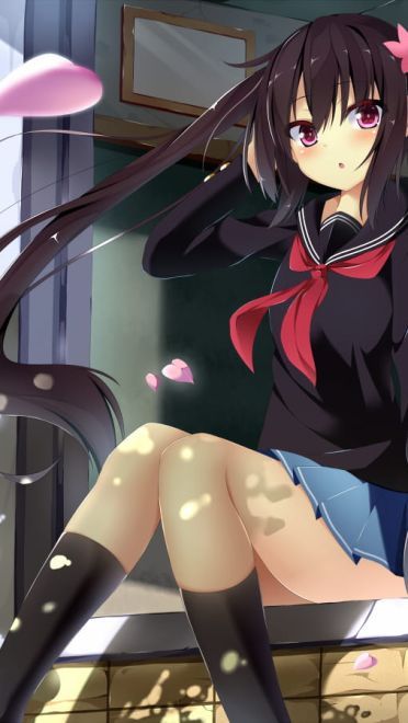 双马尾的少女哟 手机壁纸