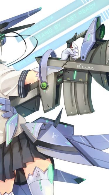 战斗性武器娘 桌面壁纸 帅气十足