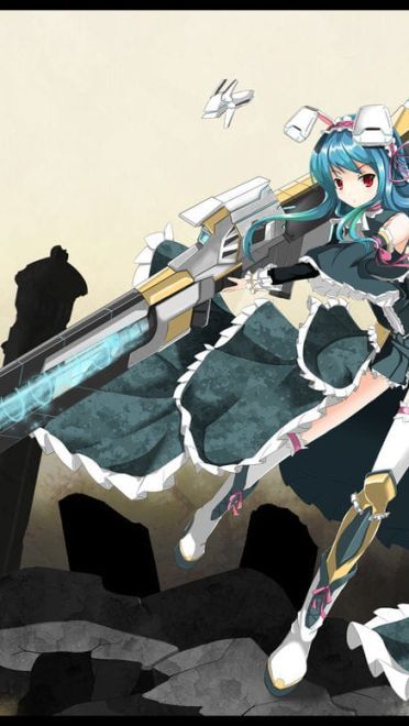 战斗性武器娘 桌面壁纸 帅气十足