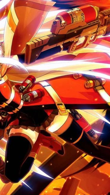 战斗性武器娘 桌面壁纸 帅气十足