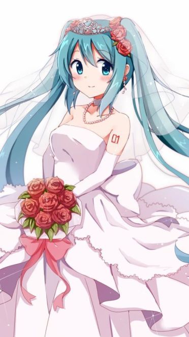 情人幸福的花嫁 桌面壁纸满满的爱