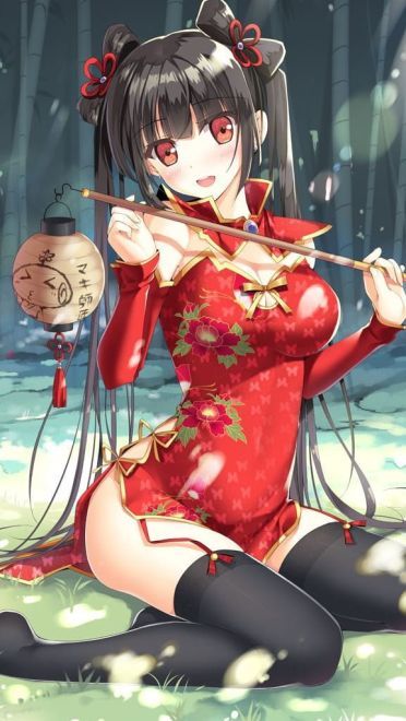 性感的中国风旗袍 手机壁纸