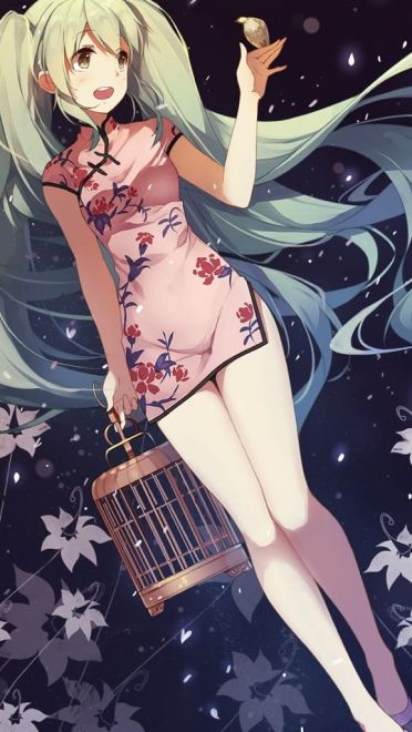 性感的中国风旗袍 手机壁纸