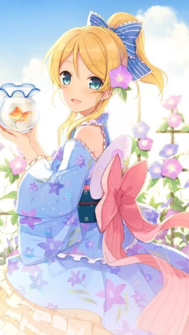 和服少女 手机壁纸 娇俏可爱