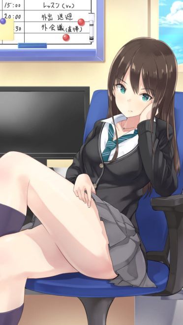 学生制服美少女 手机壁纸