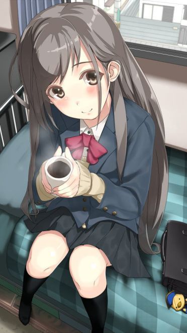 学生制服美少女 手机壁纸