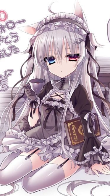 异瞳少女的凝望 桌面壁纸