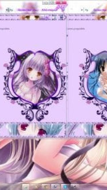 软妹萝莉体 月夜茶会win7电脑主题分享