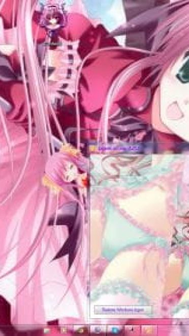 软妹萝莉体 月夜茶会win7电脑主题分享