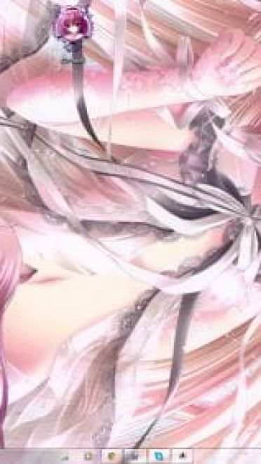 软妹萝莉体 月夜茶会win7电脑主题分享