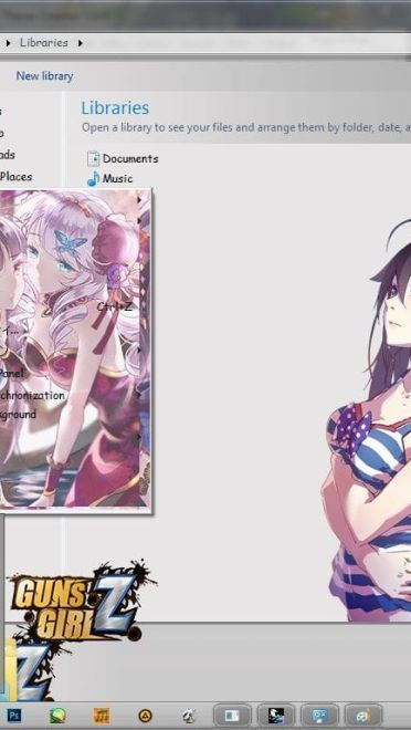 崩坏学园2 win7主题 Gun Girl枪女