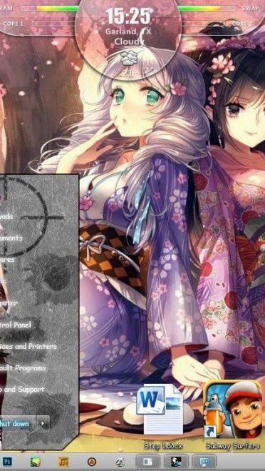 崩坏学园2 win7主题 Gun Girl枪女