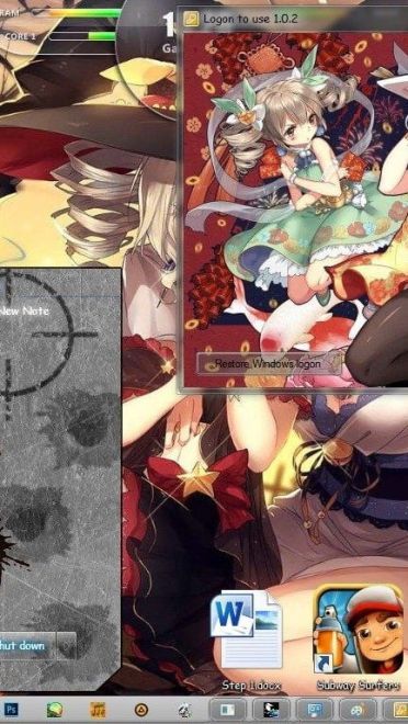 崩坏学园2 win7主题 Gun Girl枪女