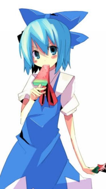 【手机壁纸】夏天一定要吃 西瓜冰棍和美少女更