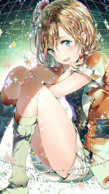 【手机壁纸】屁股着地，双腿并拢屈膝，双手抱