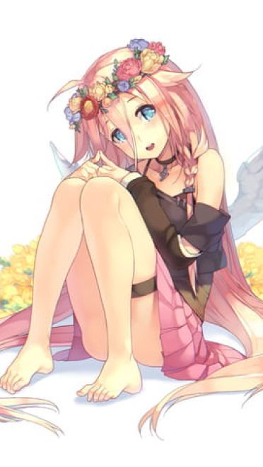 【手机壁纸】屁股着地，双腿并拢屈膝，双手抱