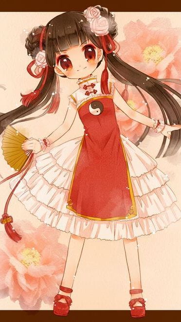 【手机壁纸】旗袍×洛丽塔！中华风洛丽塔美图鉴