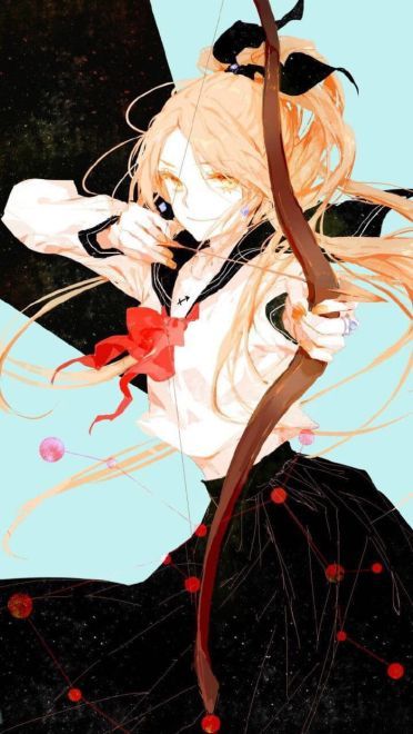 纯手绘！十二星座萌妹子壁纸