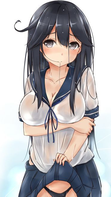 湿透的女孩手机壁纸