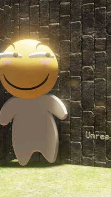 动漫表情 滑稽害怕靠墙表情包