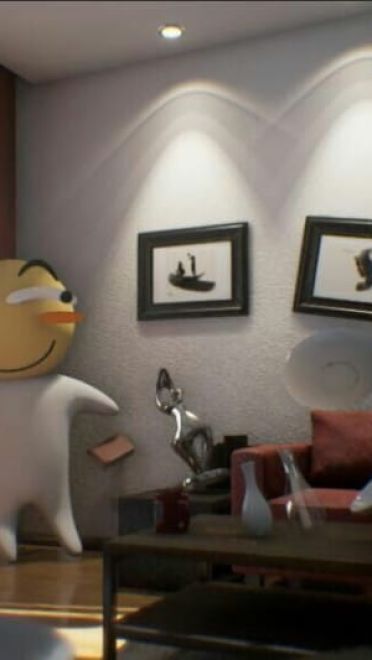 动漫表情 滑稽害怕靠墙表情包