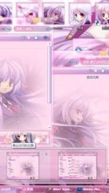 东方 月兔  win7主题