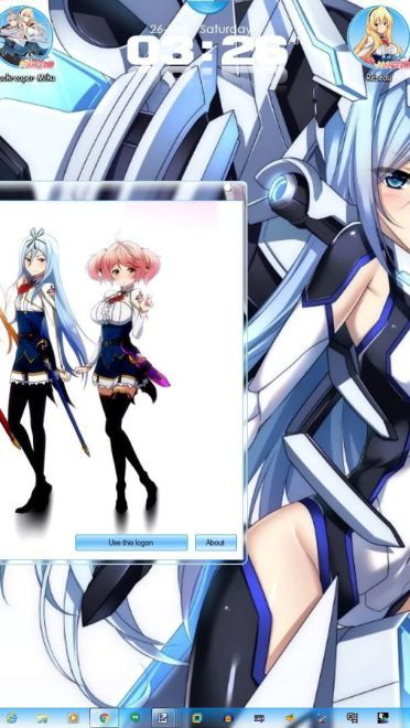 最弱无败神装机龙·巴哈姆特Win7主题 莉姿夏尔蒂·亚提司玛特