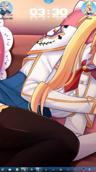 最弱无败神装机龙·巴哈姆特Win7主题 莉姿夏尔蒂·亚提司玛特