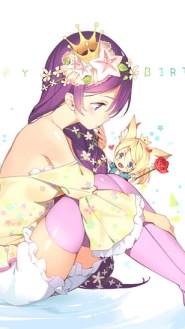 东条希  点兔 萌娘电脑桌面壁纸