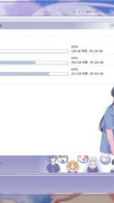 我女友与青梅竹马的惨烈修练场 夏川真凉 Win7主题
