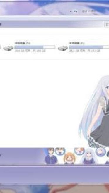 我女友与青梅竹马的惨烈修练场 夏川真凉 Win7主题