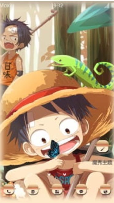Q版海贼王 路飞  安卓手机主题