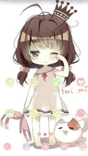 刚起床的小萝莉 安卓手机 主题