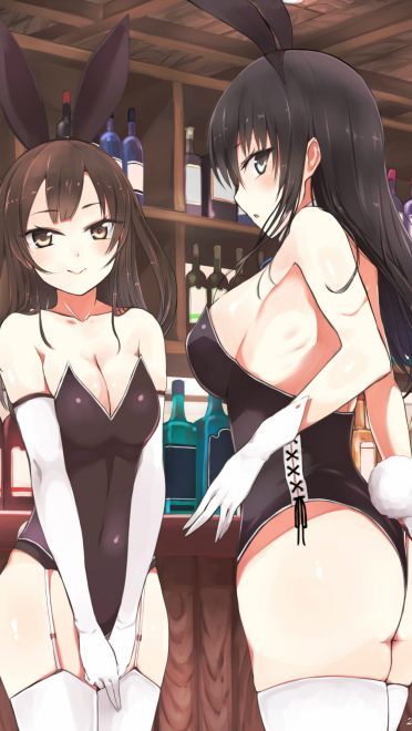 兔女郎女仆装少女 性感手机壁纸