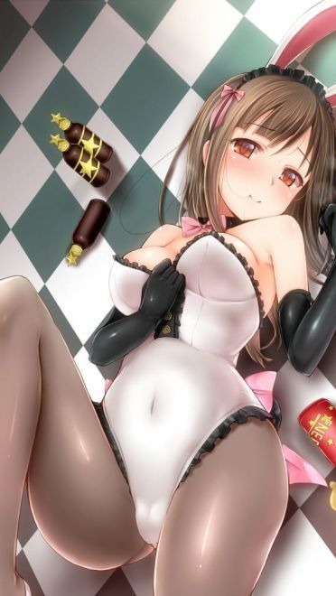 兔女郎女仆装少女 性感手机壁纸