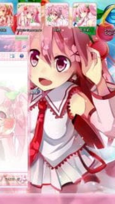 初音未来 樱初音 win7电脑主题