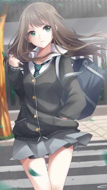 清纯制服迷你裙 手机壁纸 校服控福利