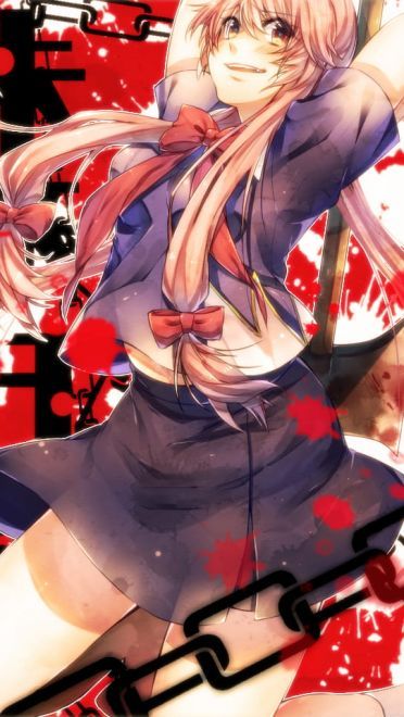 未来日记我妻由乃 手机壁纸