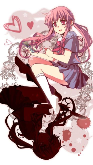 未来日记我妻由乃 手机壁纸