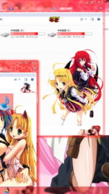 【win7主题】high school D×D win7主题 没肉的主题简直