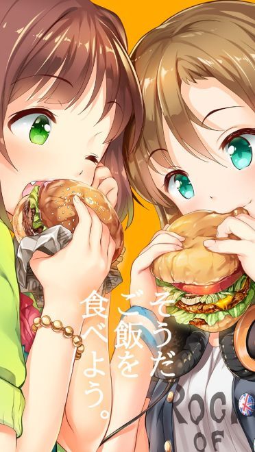 动次打次吃起来 吃货娘手机壁纸