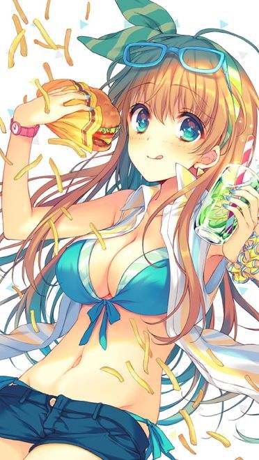 动次打次吃起来 吃货娘手机壁纸