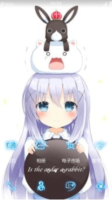 点兔 香风智乃 安卓手机主题下载